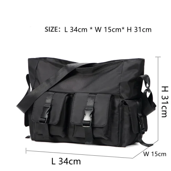 Scione Men's Messenger Shoulder Bag Oxford Waterproof Outdoor School Sports Travel Bags Luxury Brand Fashion Style K090 - Image 5