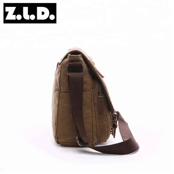 Vintage Men Canvas Messenger Bag Brand Business Casual Travel Shoulder Bag Laptop Crossbody Bags For Men Bolso Hombre Retro - Image 2