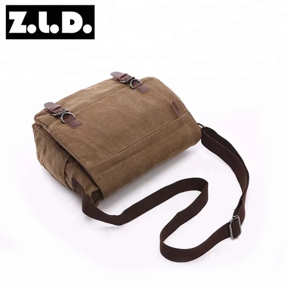 Vintage Men Canvas Messenger Bag Brand Business Casual Travel Shoulder Bag Laptop Crossbody Bags For Men Bolso Hombre Retro - Image 4
