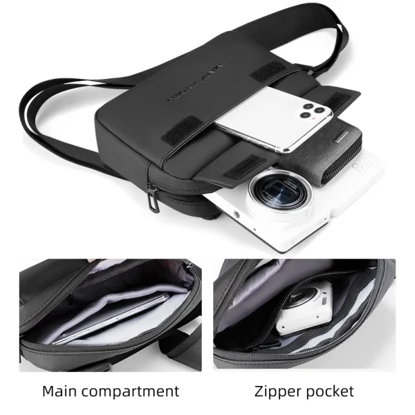 Mark Ryden black crossbody bags fanny packs tactical fanny pack crossbody bag mens bag pouch bag bags for man hip bags - Image 3