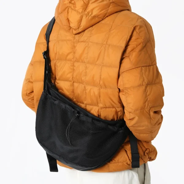 Japanese Street Nylon Mesh Messenger Bag Man Casual Crossbody Bag Unisex Sports Large Capacity Shoulder Bag IP Backpack 2023 - Image 3