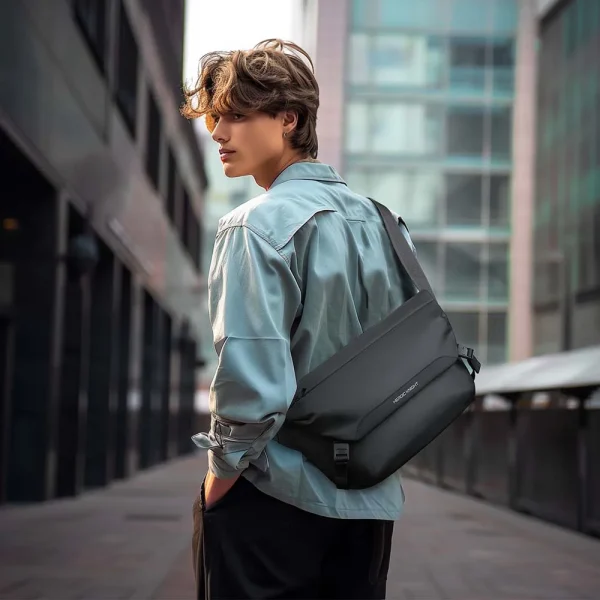 HK Water Repellent Messenger Bag Men Bags Casual Shoulder Crossbody Bags Fit 11 inch Ipad Fashion Outdoor Cycling Side Bag Male - Image 3