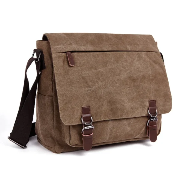 Vintage Men Canvas Messenger Bag Brand Business Casual Travel Shoulder Bag Laptop Crossbody Bags For Men Bolso Hombre Retro - Image 3