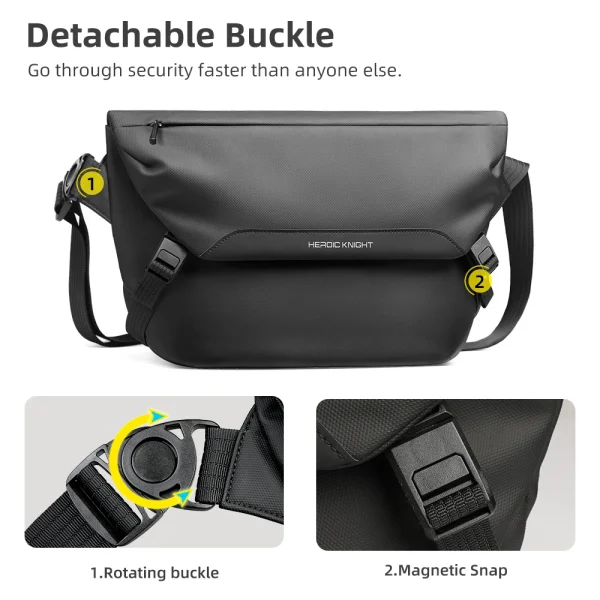 HK Water Repellent Messenger Bag Men Bags Casual Shoulder Crossbody Bags Fit 11 inch Ipad Fashion Outdoor Cycling Side Bag Male - Image 4