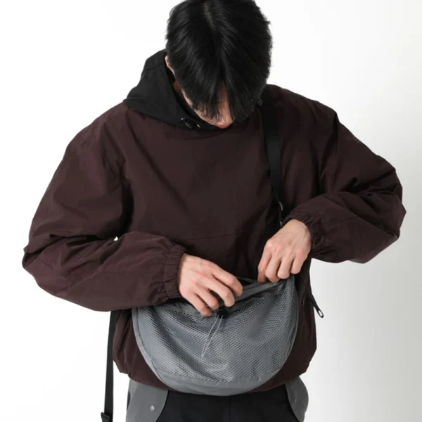 Japanese Street Nylon Mesh Messenger Bag Man Casual Crossbody Bag Unisex Sports Large Capacity Shoulder Bag IP Backpack 2023 - Image 4