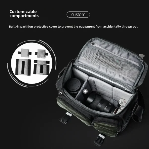 Large Capacity SLR Camera Crossbody Bag Fashion Brand Shoulder Bags for Men Casual Messenger Bag Men's Diagonal Backpack - Image 2